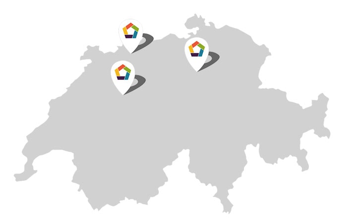 Karte der Annahmestellen in der Schweiz