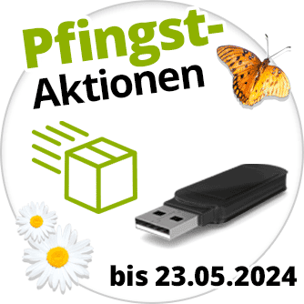 Pfingst-Aktionen mit Gratis-USB-Stick und Gratis-Rückversand