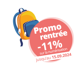 Profitez de 11% de réduction sur la numérisation